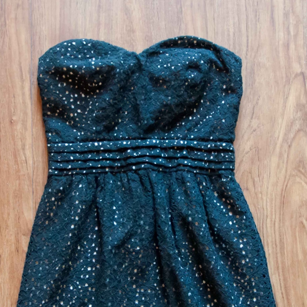 Pins and Needles Anthro Strapless Lace Dress - Picture 4 of 8